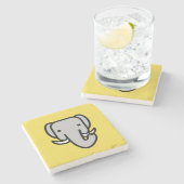 Baby Elephant Stenen Onderzetter (Zijkant)