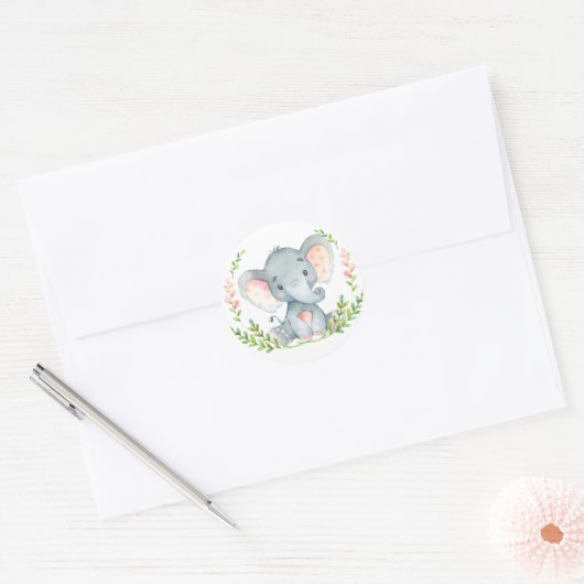 Baby Elephant Sticker (Envelop)