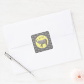 Baby Elephant Sticker Geel en grijs (Envelop)