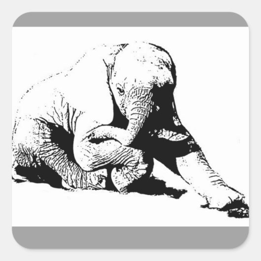 Baby Elephant Stickers (Voorkant)