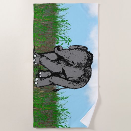 Baby Elephant Strandlaken (Voorkant)