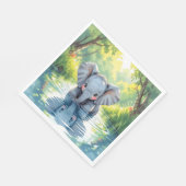 Baby Elephant Thema | verjaardagsfeestje Servet (Hoek)