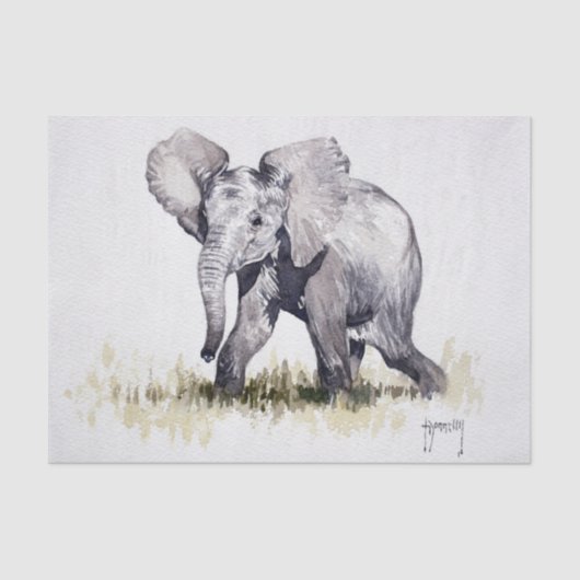 Baby Elephant-weefselpapier Tissuepapier (Voorkant)