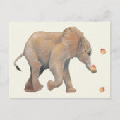 Baby Elephant with cupcakes Postcard Briefkaart (Voorkant)