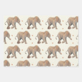 Baby Elephant with cupcakes Tissue Gift Wrap Inpakpapier Vel (Voorkant 2)