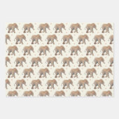 Baby Elephant with cupcakes Tissue Gift Wrap Inpakpapier Vel (Voorkant)