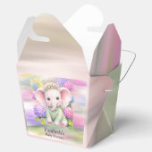 Baby Elephant with Hydrangeas Baby Shower Favor Bedankdoosjes (Geopend)