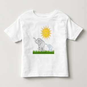 baby Elephants die zich met één peuter-T-shirt uit Kinder Shirts