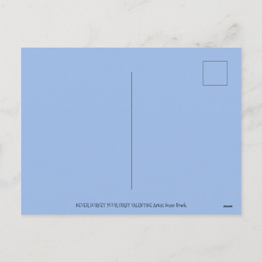 BABY ELEPHANTS EERSTE LOVE, KUTE PACHYDERMVRIENDEN FEESTDAGENKAART (Achterkant)