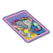 BABY ELEPHANTS EERSTE LOVE, KUTE PACHYDERMVRIENDEN MAGNEET (Rechterzijde)