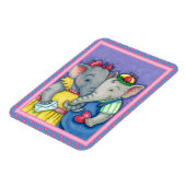 BABY ELEPHANTS EERSTE LOVE, KUTE PACHYDERMVRIENDEN MAGNEET (Linkerzijde)