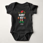 Baby elf familie die geschikt is voor kerstmis romper (Voorkant)