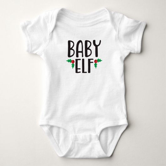 Baby Elf Familie Kerstmis Romper (Voorkant)