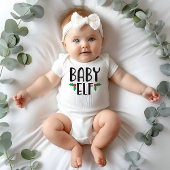 Baby Elf Familie Kerstmis Romper