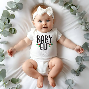 Baby Elf Familie Kerstmis Romper