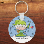 Baby Elf -gepersonaliseerd !st Christmas Sleutelhanger (Voorkant)