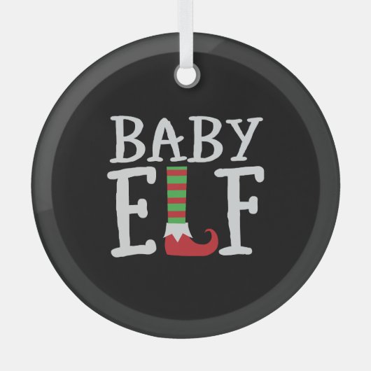 Baby Elf Glas Ornament (Voorkant)