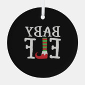 Baby Elf Glas Ornament (Achterkant)