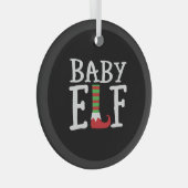 Baby Elf Glas Ornament (Voorkant Rechts)