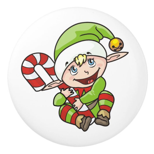 BABY ELF KERAMISCHE KNOP (Voorkant)