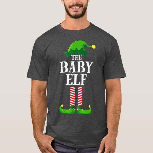 Baby Elf Matching Family-kerstfeest T-shirt (Voorkant)
