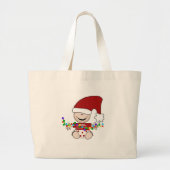 Baby Elf met lampjes Tshirts en geschenken Grote Tote Bag (Voorkant)