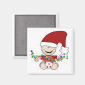 Baby Elf met lampjes Tshirts en geschenken Magneet (Voorkant / Achterkant)