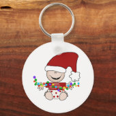 Baby Elf met lampjes Tshirts en geschenken Sleutelhanger (Voorkant)