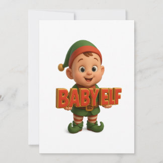 Baby Elf - Prettig Kerstfeest Feestdagenkaart