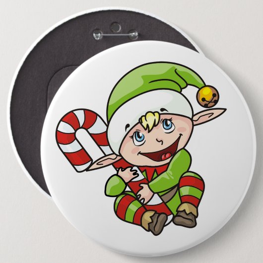 BABY ELF RONDE BUTTON 6,0 CM (Voorkant /achterkant)