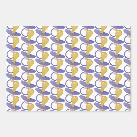 Baby-elfant en Pacifier Inpakpapier Vel (Voorkant 3)