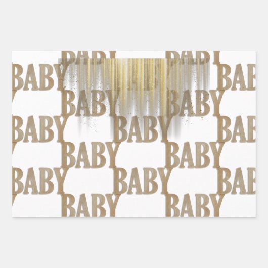 Baby-elfant en Pacifier Inpakpapier Vel (Voorkant 2)