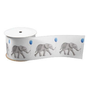 Baby ellephant Satin Ribbon voor nieuwe babycadeau Satijnen Lint