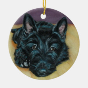 "Baby Em" - Schots puppy Keramisch Ornament