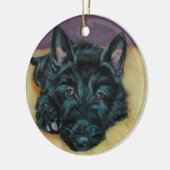 "Baby Em" - Schots puppy Keramisch Ornament (Links)