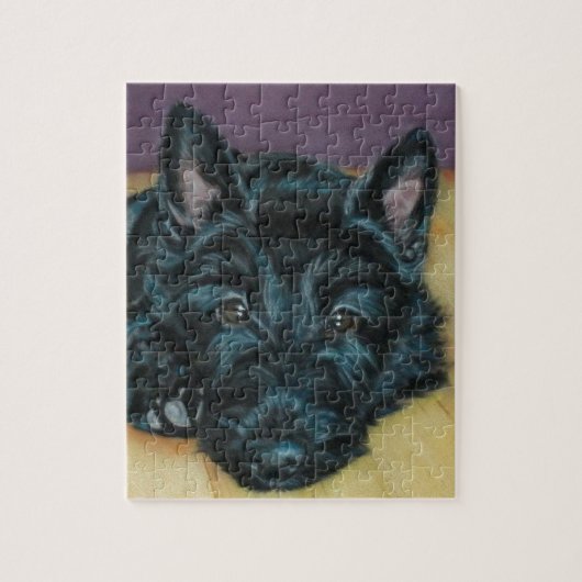 "Baby Em" - Schots puppy Legpuzzel (Verticaal)