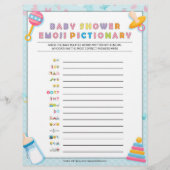 Baby Emoji Pictionary [Basics Blue] Briefhoofd (Voorkant)