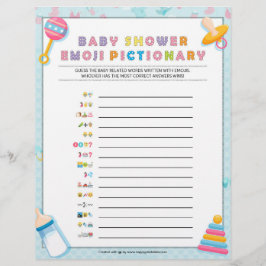 Baby Emoji Pictionary [Basics Blue] Briefhoofd