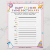 Baby Emoji Pictionary [Basics Pink] Briefhoofd (Voorkant)