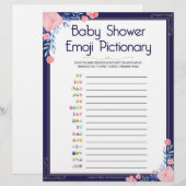 Baby Emoji Pictionary [Bloem Kader] Briefhoofd (Voorkant / Achterkant)