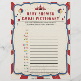Baby Emoji Pictionary [Circus Theme] Briefhoofd