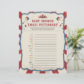 Baby Emoji Pictionary [Circus Theme] Briefhoofd (Staand voorkant)