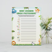 Baby Emoji Pictionary [Dierthema] Briefhoofd (Staand voorkant)