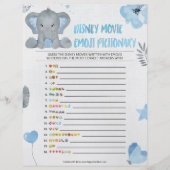 Baby Emoji Pictionary [Elephant [Blue] Briefhoofd (Voorkant)