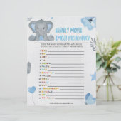 Baby Emoji Pictionary [Elephant [Blue] Briefhoofd (Staand voorkant)