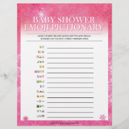 Baby Emoji Pictionary [Snowy Pink] Briefhoofd