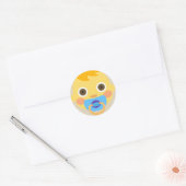 Baby Emoji Ronde Sticker (Envelop)