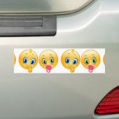baby emojis bumpersticker (Op auto)