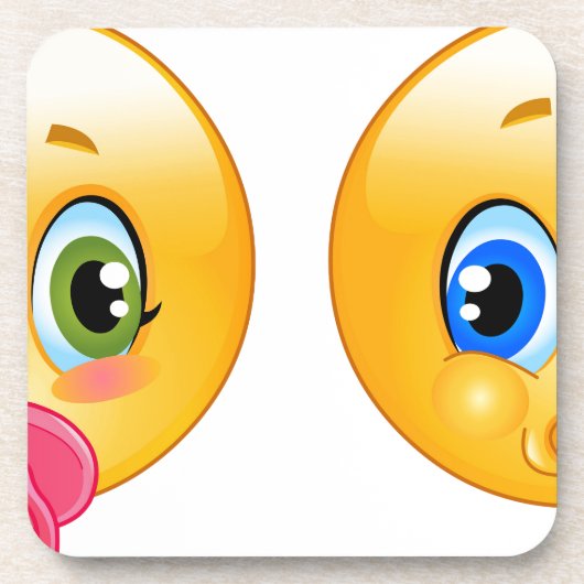 baby emojis drankjes onderzetter (Voorkant)