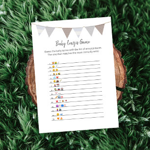 Baby Emojis Modern Baby Olifant Kaart